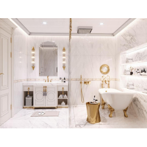 Thiết kế nhà tắm đẹp phong cách cổ điển châu Âu